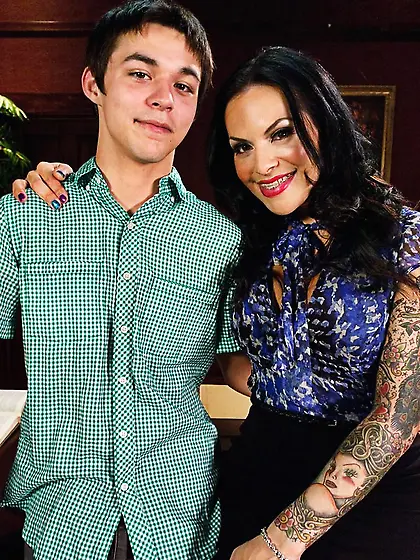 Mature ladyboy dark hair