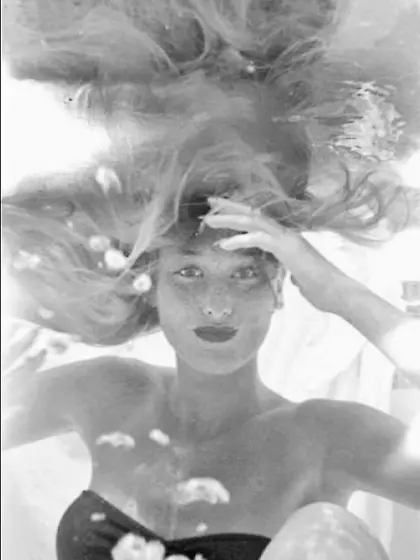 Hot Mom Swimming Underwater