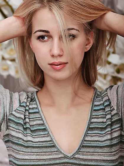 Lovely blonde wearing sexy