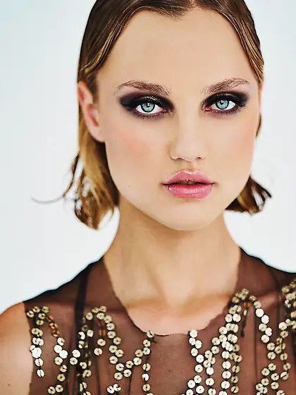 Skinny young blonde takes