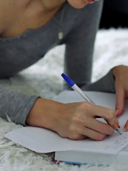 Short hair tall brunette teen