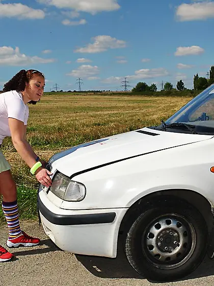 Busty teenage girl fucking