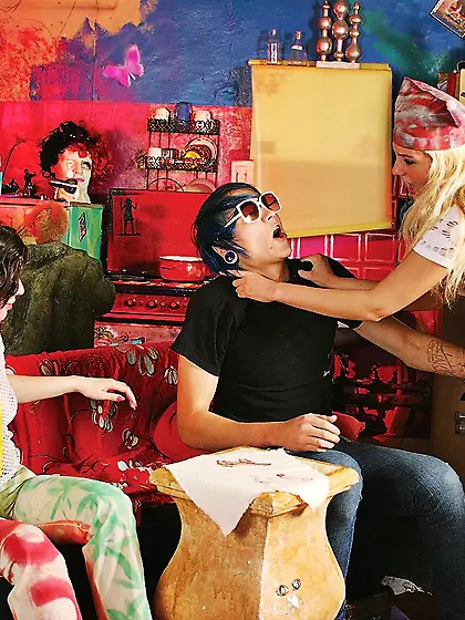 Lesbians Antonina & Polina C.  passionate pussy licking session