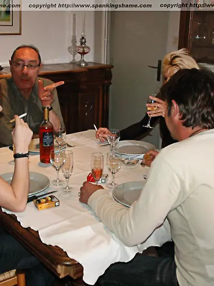 Humiliating bare bottom spanking