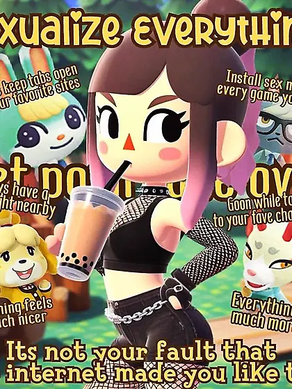 be stupid for porn (not my oc)