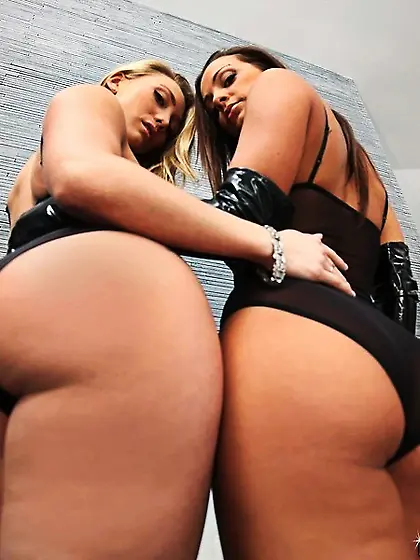 Hottie and her blonde partner diversify usual sex with some late