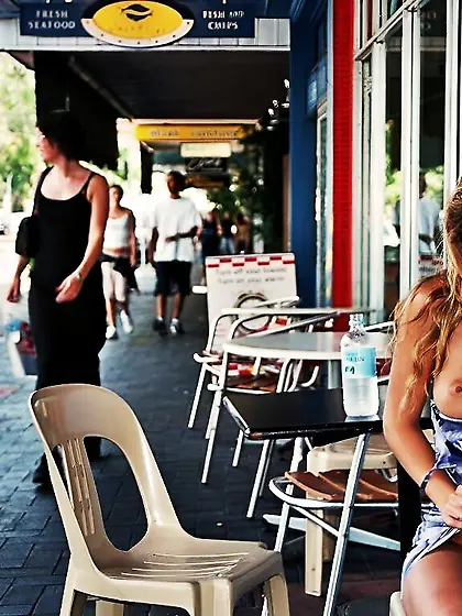 Mare Nasson gorgeous blonde public flasher 4