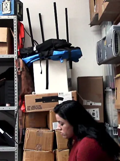 Kinky sex for a thieving dame with big boobs