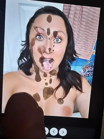 Angela takes cum and cock