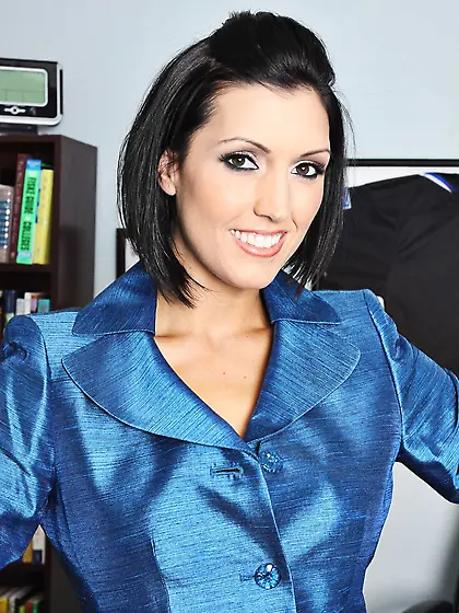 Pornstar being happy with signing a lucrative contract strips do