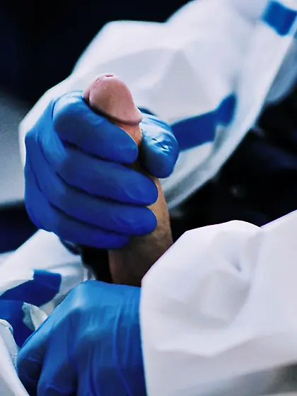 Blonde-haired minx with small cans shagged by her colleague