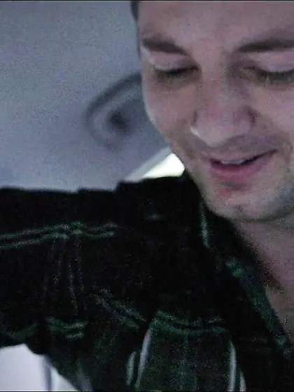 Slim hot brunette green