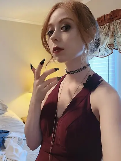 Redhead Goth Teen