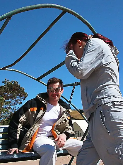 Alice was walking alone