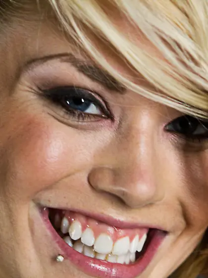 Blonde sucks cock public