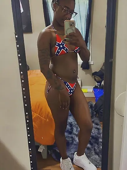 Random niggers in confederate bikinis pt. 1