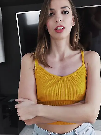 Perfect ass small tits teen gets fucked hard