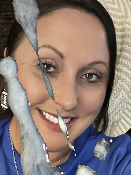 Angela takes cum and cock