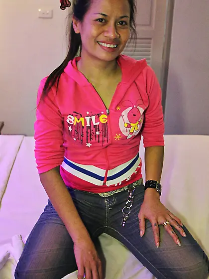 Busty Philippine female fucks with hotel guest and gets facializ