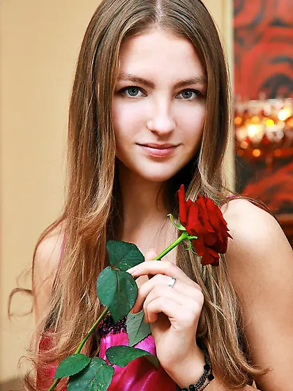 Little lust filled babe Izabel A takes off her frilly lingerie t