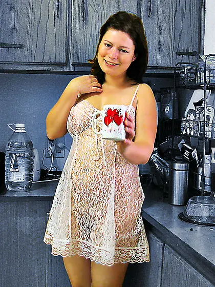 Unaware Exposed fat udders German slut