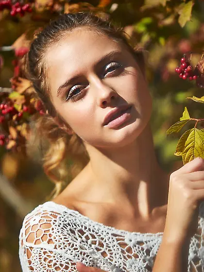 Sensual petite blonde loves outdoors photo...