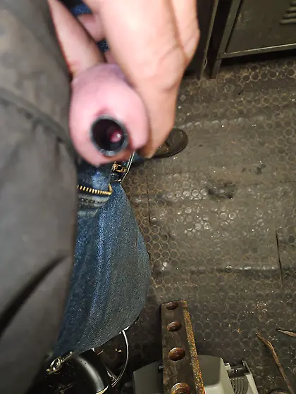 Working on my stretched hole