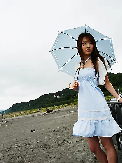 Horny Asian chick Kurara Tachibana is baring off her full boobs