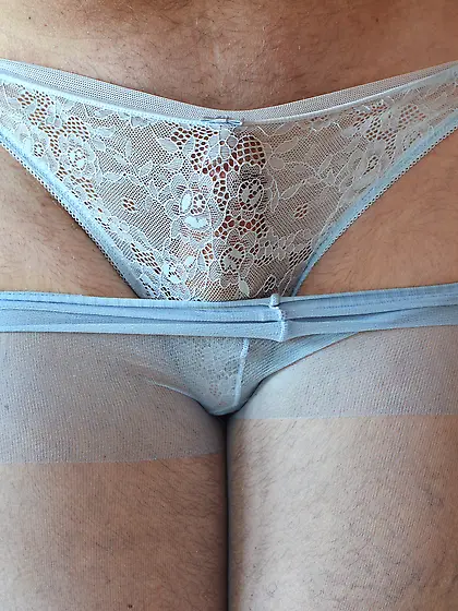 Tights and cock in panties