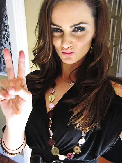 Blonde milf melon boobs