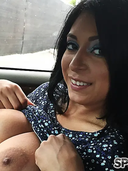 Pretty brunette teen big