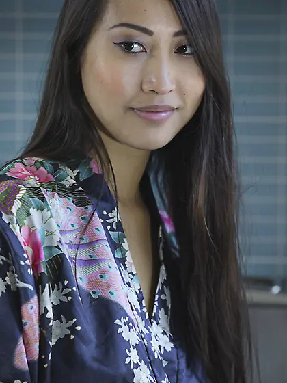 Asian mistress satisfies white