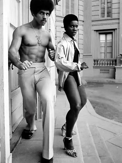 Jim Kelly & Gloria Hendry