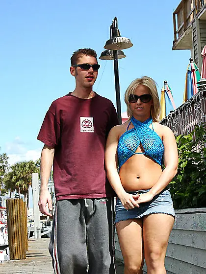 Big breasted blonde gal Georgia Peach moans hard as she gets rou