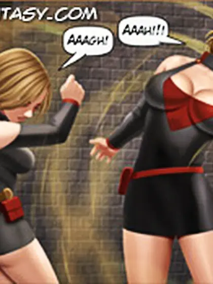 Lesbian electric bondage art