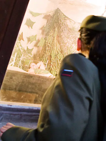 Sexy soldier smoking hot