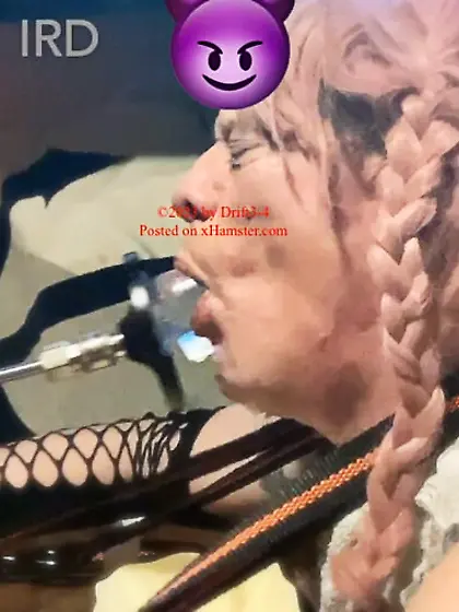 Deepthroat training with fucking machine 12-2023