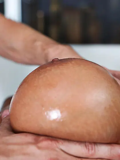 Madison Ivy holds her massive melons while she gets her tight fa