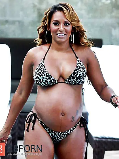 Mel b baby bump