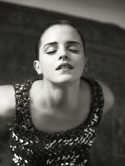 Emma Watson,  cum for Emma Watson's pixie haircut.