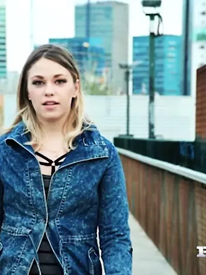 Teen flight attendant fucks on the job