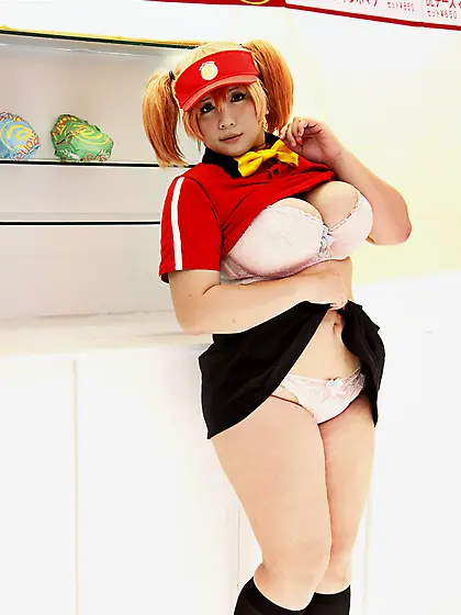 Offering her meaty udders