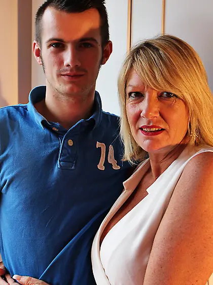 British busty mom young