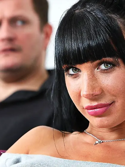 Dark haired belgian big tits