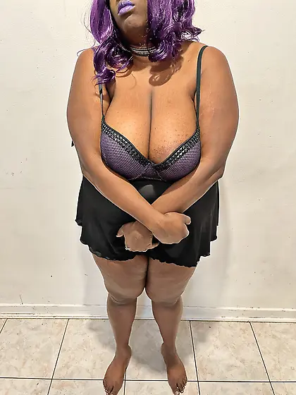 Purple Ebony BBW