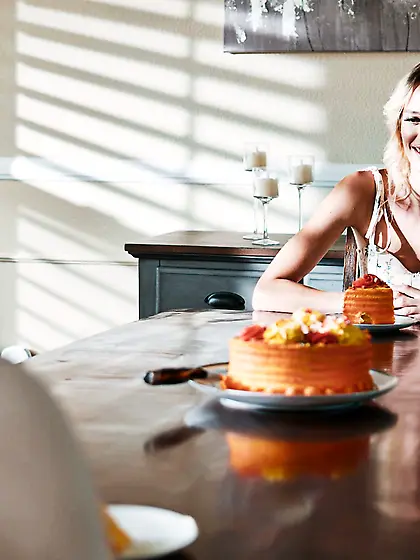 Kenna James sucks big cock and licks balls before getting laid