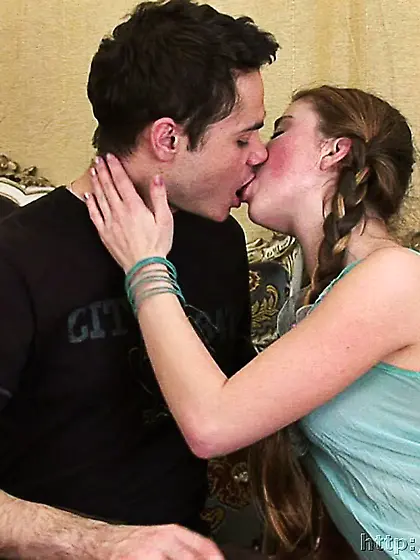 Russian teen blonde gives a blowjob and gets fucked