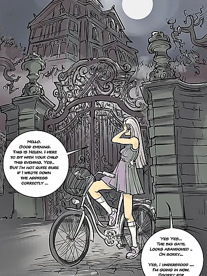 Babysitting at Addams House 01