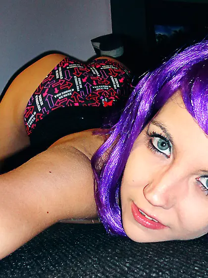 Purple wig teen shows