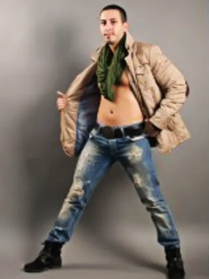 Brunette alex perform striptease